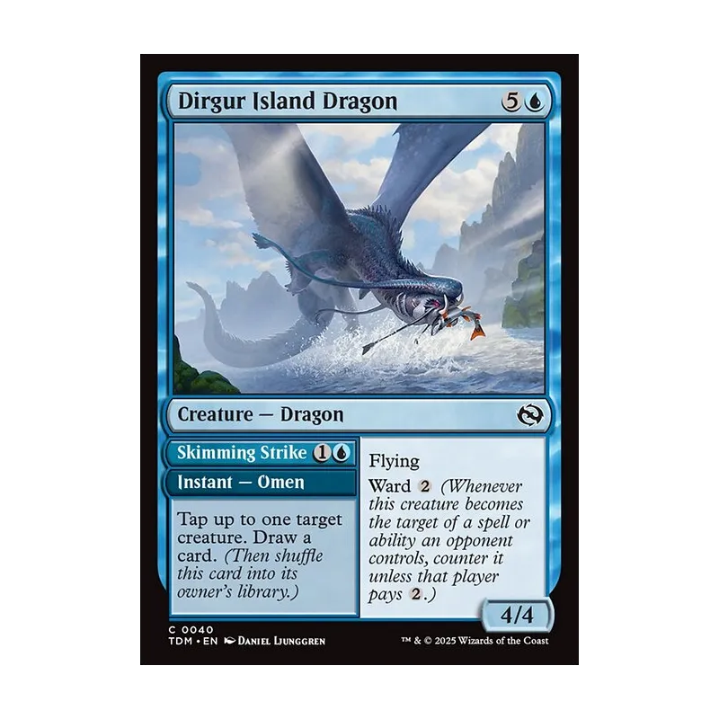 Dirgur Island Dragon // Skimming Strike - Tarkir: Dragonstorm (Foil Near Mint)