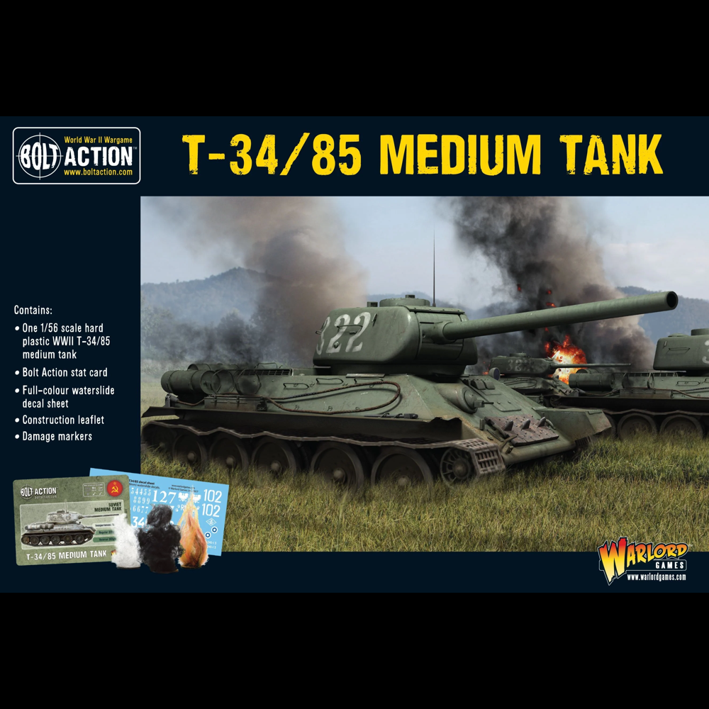 Bolt Action 3E: T34/85 Medium Tank (Preorder)
