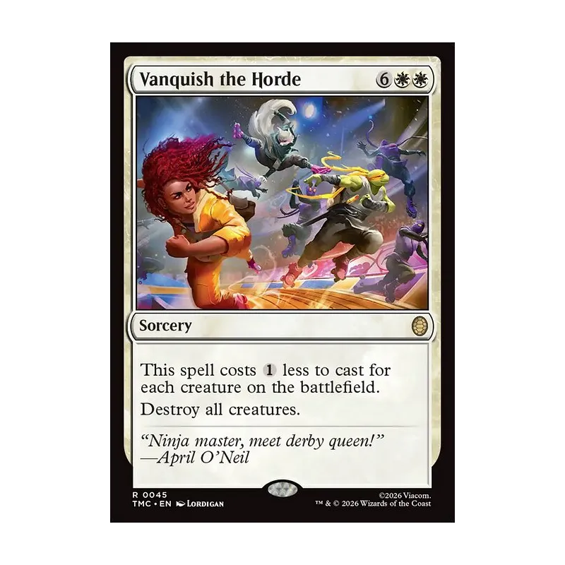 Vanquish the Horde (Surge Foil) - Teenage Mutant Ninja Turtles Commander (Foil Near Mint)