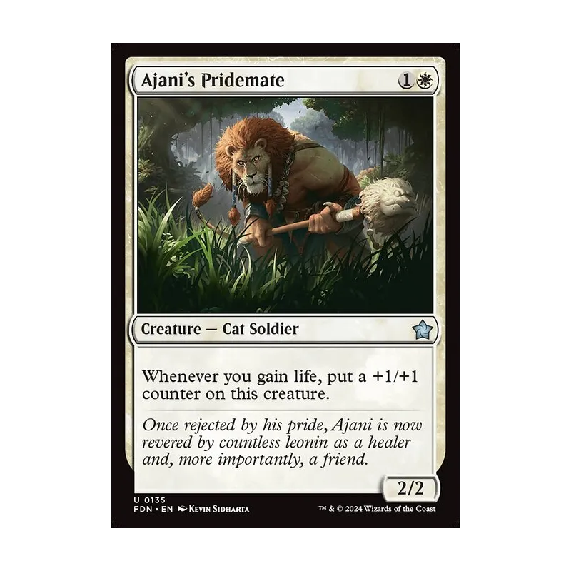 Ajani's Pridemate - Foundations (Near Mint)