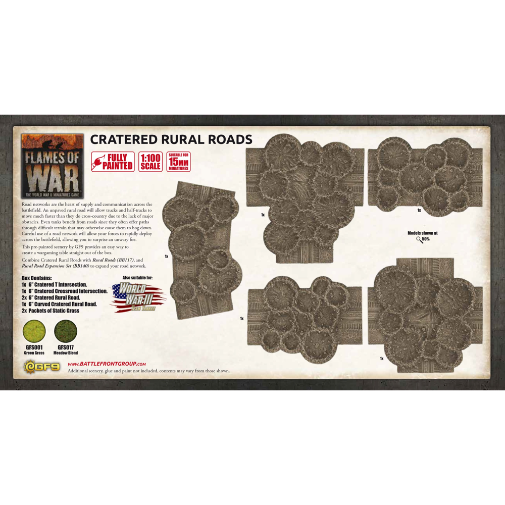 Flames of War: Battlefield in a Box - Cratered Rural Roads
