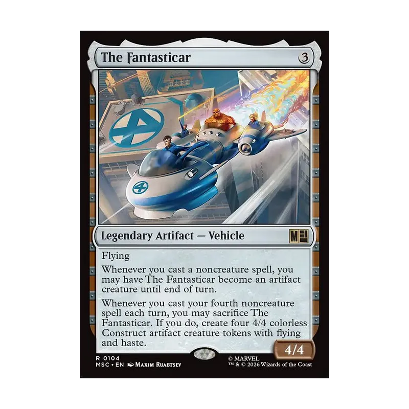 The Fantasticar (Surge Foil) - Marvel Super Heroes Commander (Foil Near Mint)