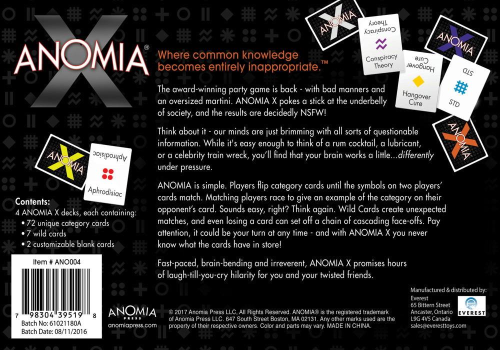 Anomia: X (Preorder)