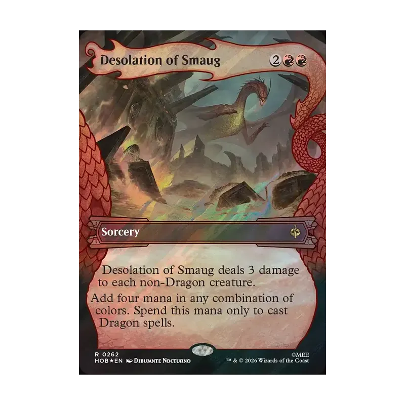 Desolation of Smaug (Showcase) (Surge Foil) - The Hobbit (Foil Near Mint)