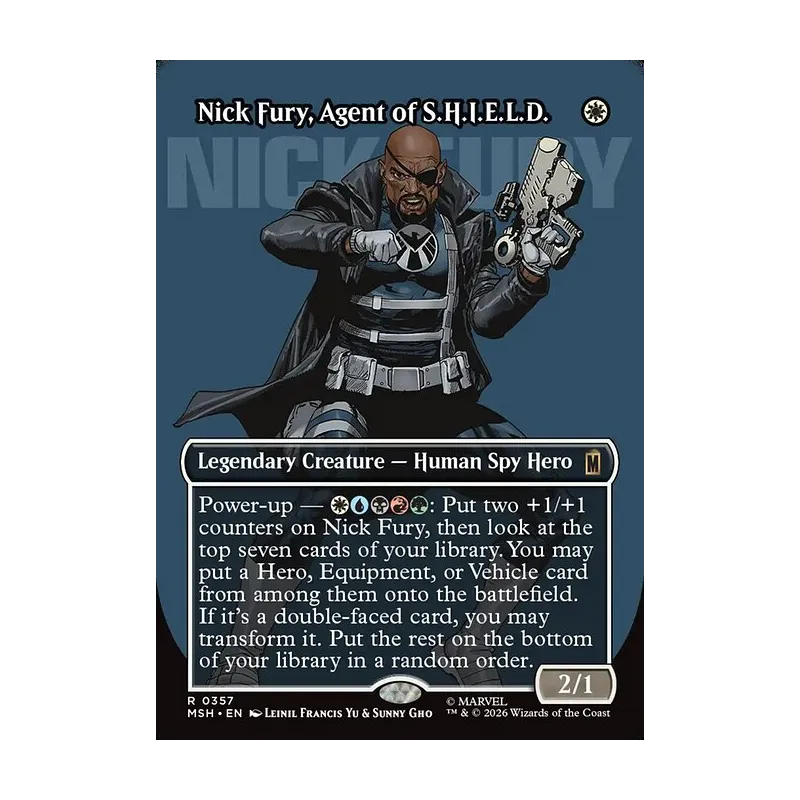 Nick Fury, Agent of S.H.I.E.L.D. (Borderless) (0357) - Marvel Super Heroes (Near Mint)