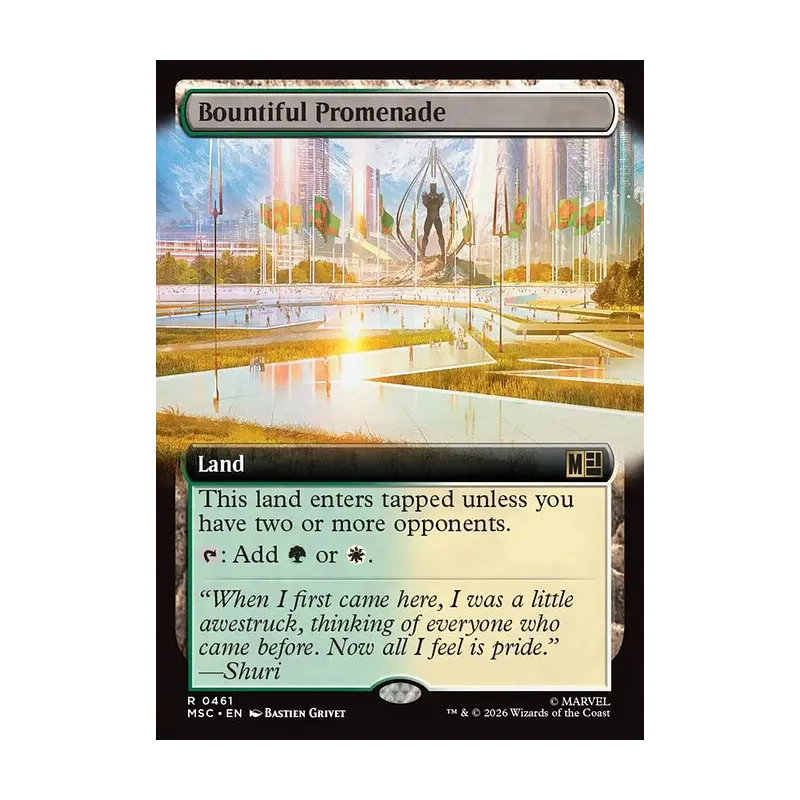 Bountiful Promenade (Extended Art) - Marvel Super Heroes Commander (Near Mint)