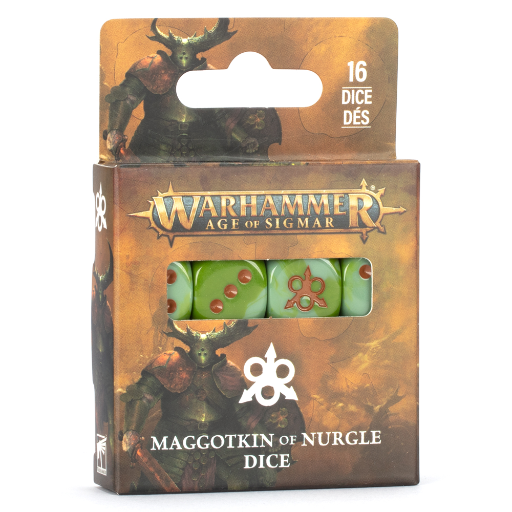 Warhammer Age of Sigmar: Maggotkin of Nurgle - Dice (16) (Preorder)