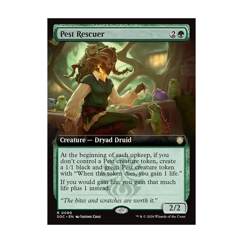 Pest Rescuer (Extended Art) - Secrets of Strixhaven Commander (Near Mint)