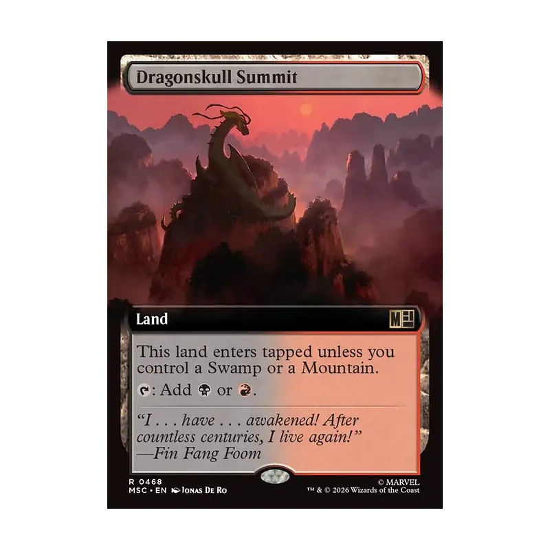 Dragonskull Summit (Extended Art) - Marvel Super Heroes Commander (Near Mint)