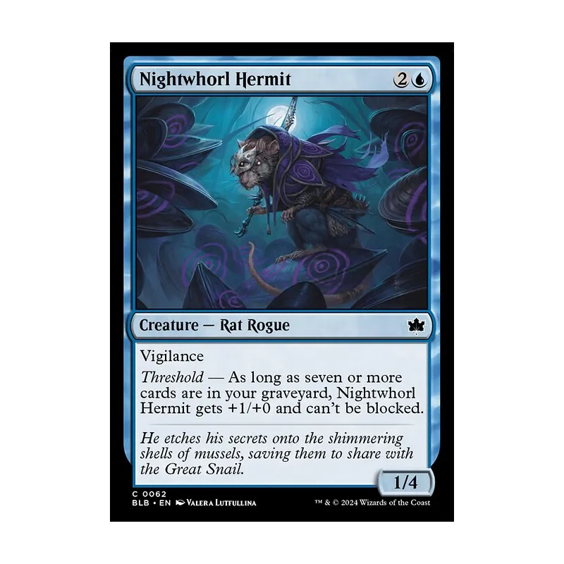 Nightwhorl Hermit - Bloomburrow (Near Mint)
