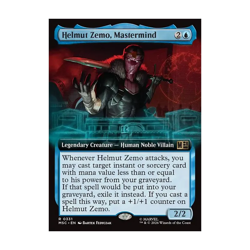 Helmut Zemo, Mastermind (Extended Art) - Marvel Super Heroes Commander (Near Mint)