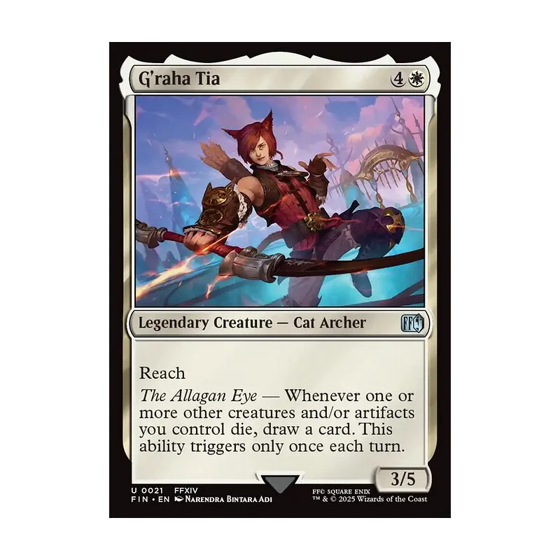g'raha tia mtg card Final Fantasy - Dawn of Heroes - create a 1/1 colorless Hero creature token and put X+1/+1 counters on it Two New Final Fantasy Spoilers