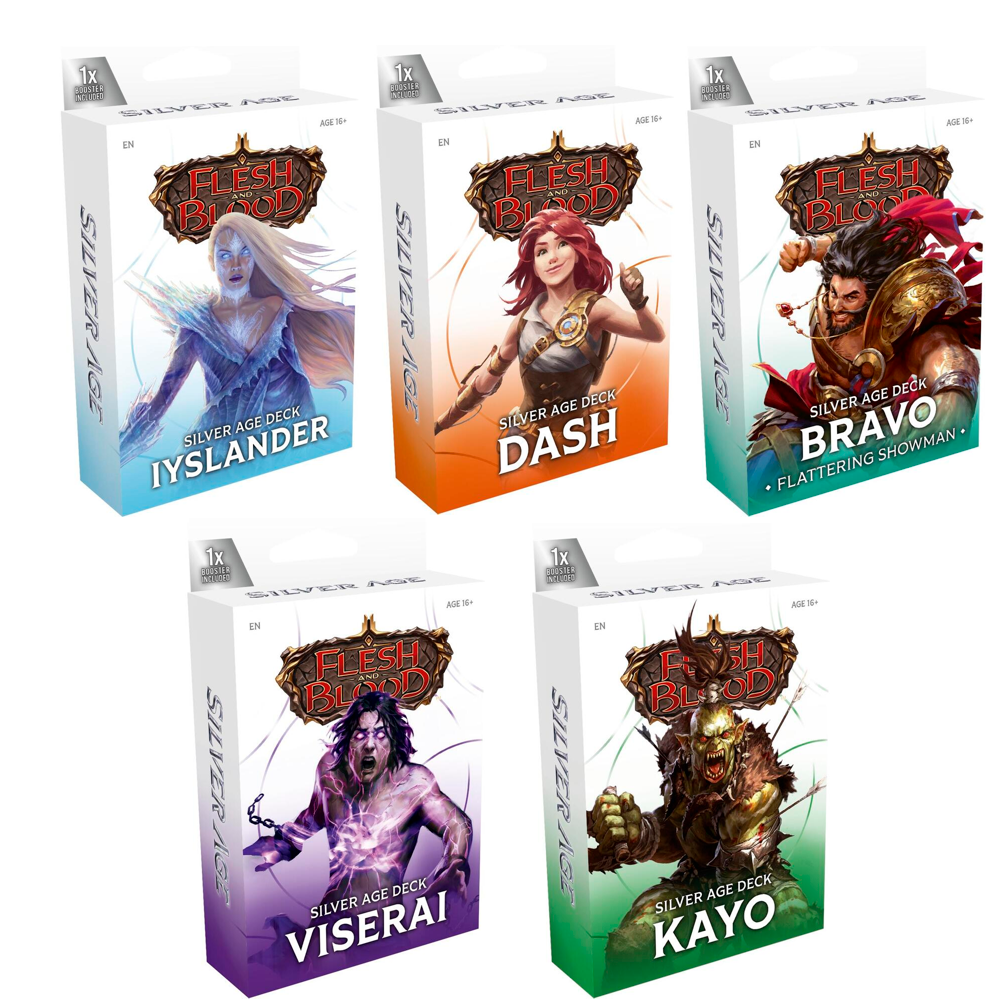 Flesh & Blood TCG: Silver Age Chapter 1 Deck - Set of 5 (Preorder)