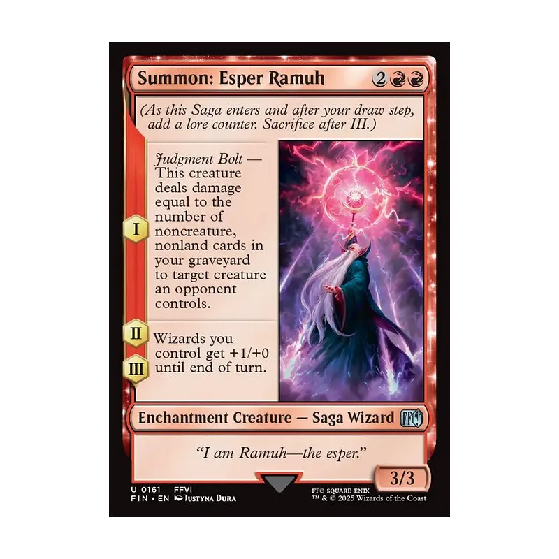 Summon: Esper Ramuh - Final Fantasy (Foil Near Mint)