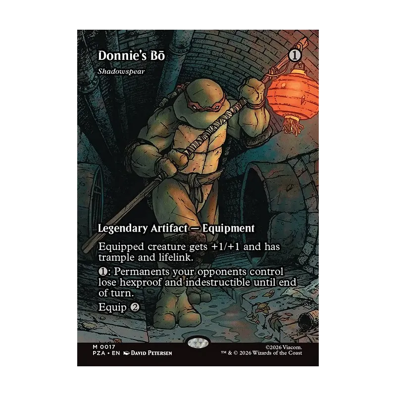 Donnie's Bo // Shadowspear (Borderless) - Teenage Mutant Ninja Turtles Source Material (Near Mint)