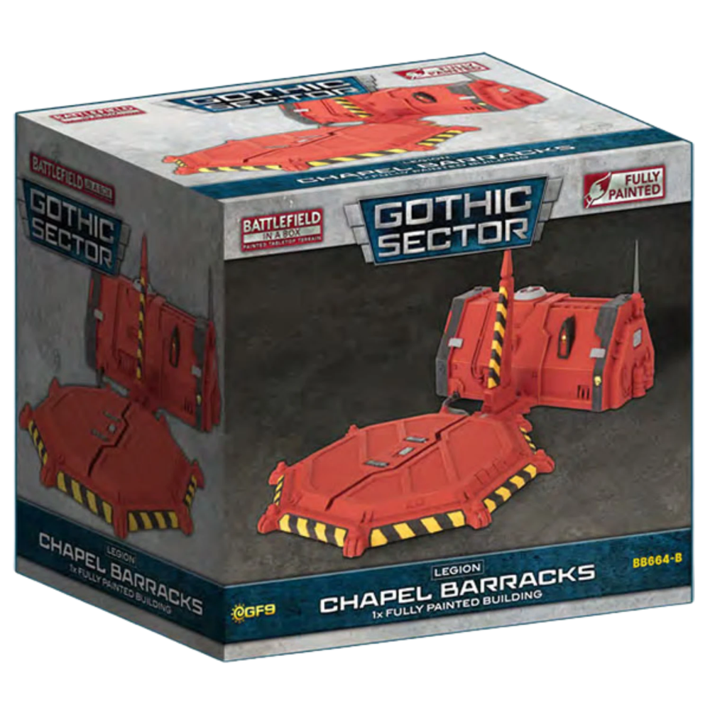 Battlefield in a Box: Gothic Sector - Legion Chapel Barracks (Red Paint Scheme) (New Arrival)