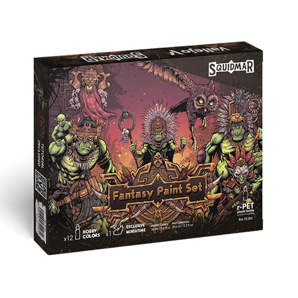Vallejo Game Color Set: Squidmar Miniatures - Fantasy Paint Set (New Arrival)