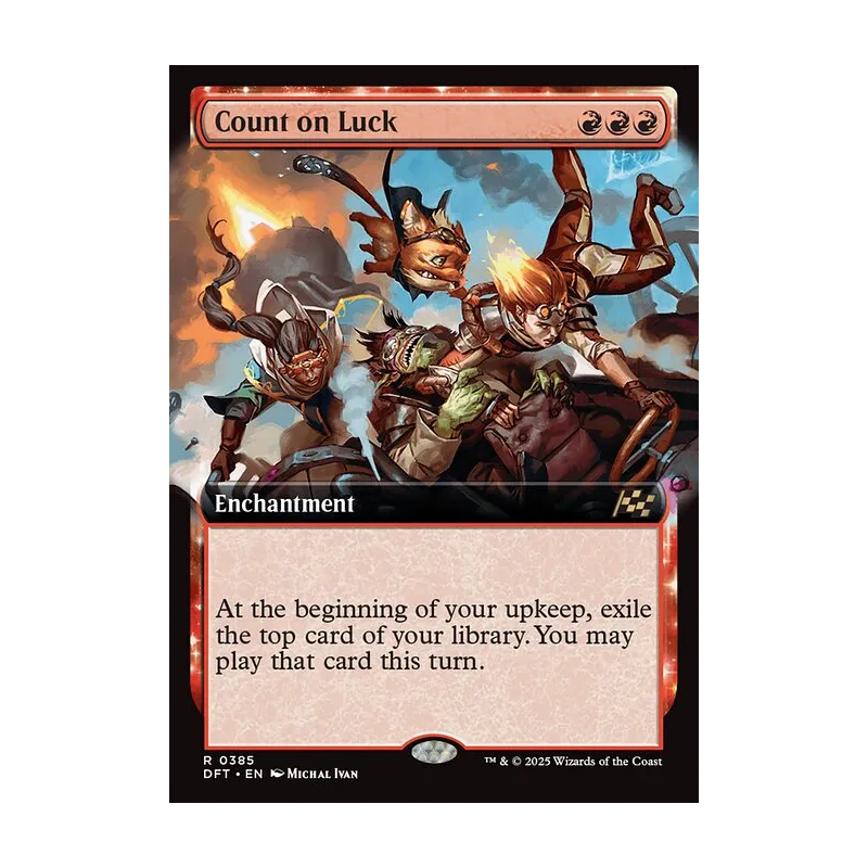 Count on Luck (Extended Art) - Aetherdrift (Near Mint)
