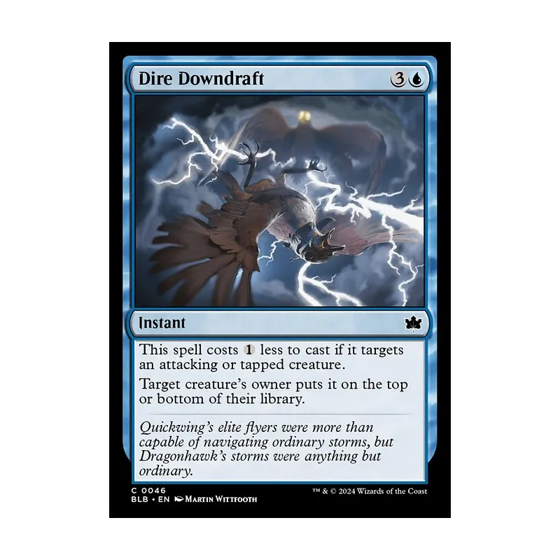 Dire Downdraft - Bloomburrow (Near Mint)