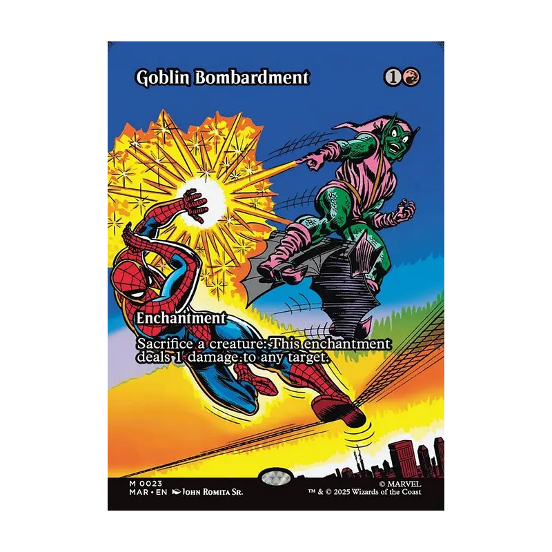Goblin Bombardment (Borderless) - Marvel Universe (Near Mint)