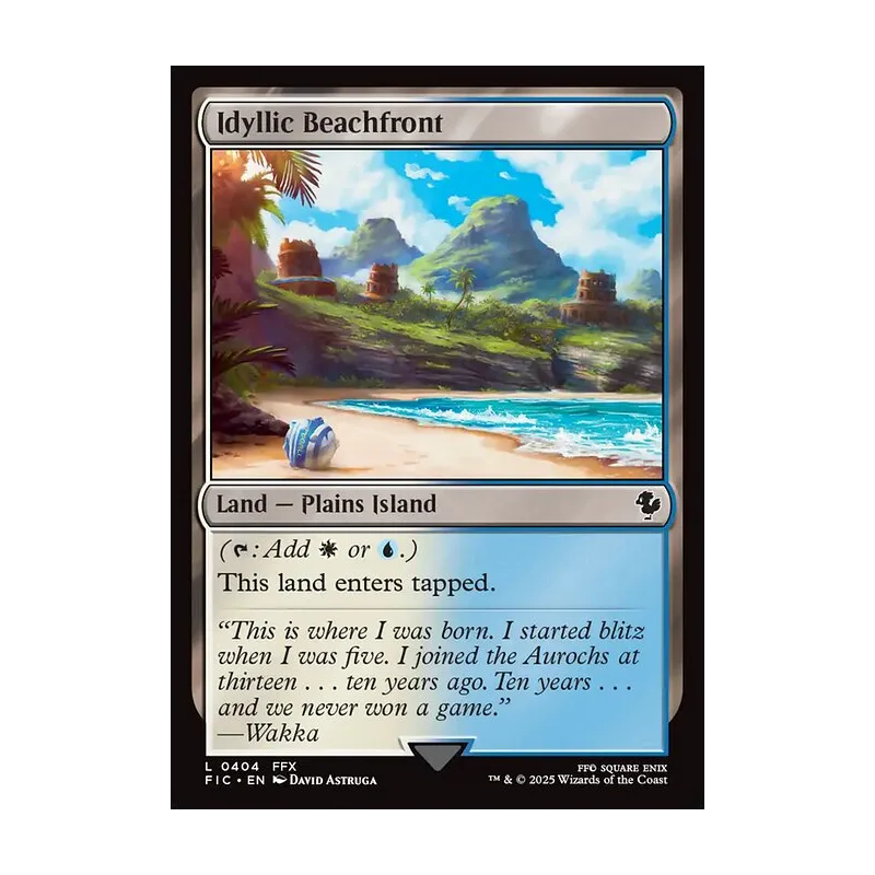 Idyllic Beachfront - Final Fantasy Commander (Near Mint)