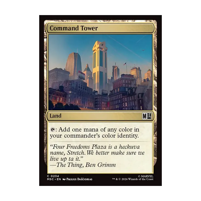 Command Tower (0234) (Surge Foil) - Marvel Super Heroes Commander (Foil Near Mint)