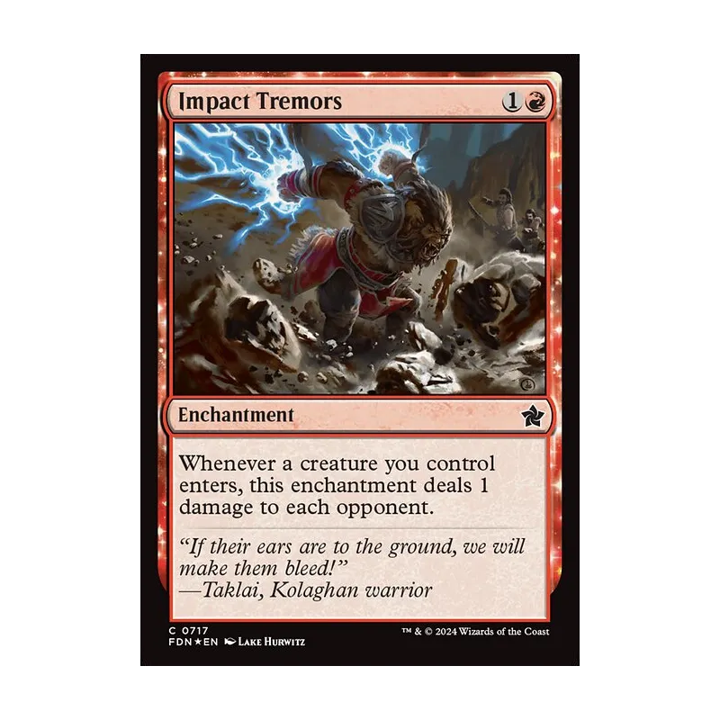 Impact Tremors - Foundations (Foil Near Mint)