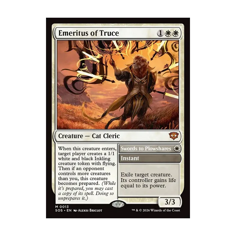 Emeritus of Truce // Swords to Plowshares - Secrets of Strixhaven (Near Mint)