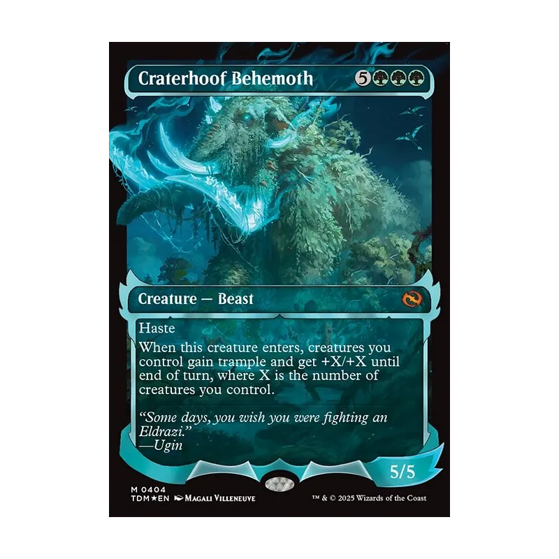 Craterhoof Behemoth (Showcase) - Tarkir: Dragonstorm (Foil Near Mint)