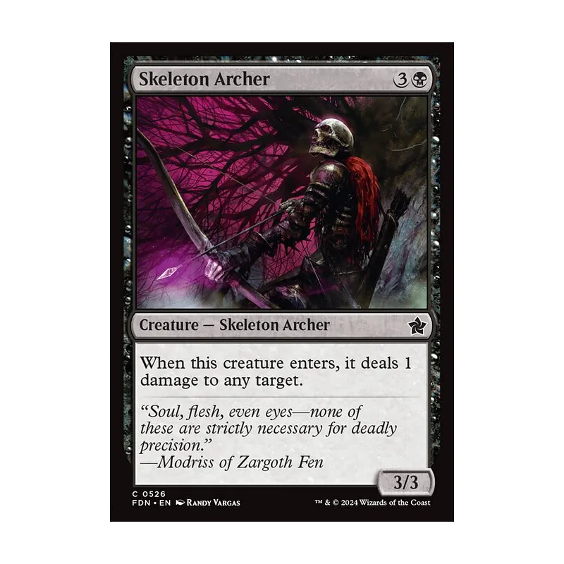 Skeleton Archer - Foundations (Near Mint)