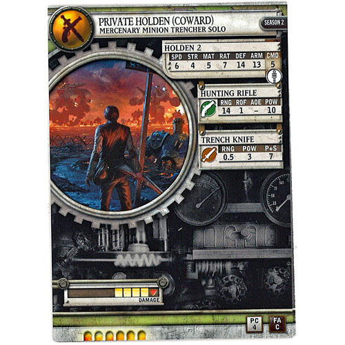 Warmachine/Hordes: Private Holden Card Set (2)