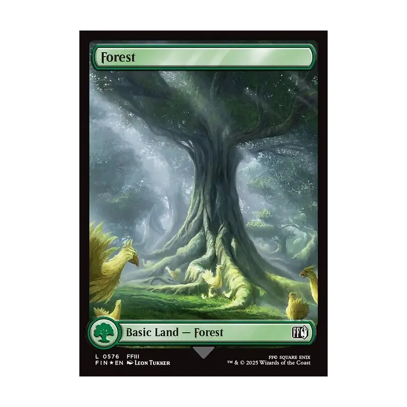 Forest (0576) (Surge Foil) - Final Fantasy (Foil Near Mint)