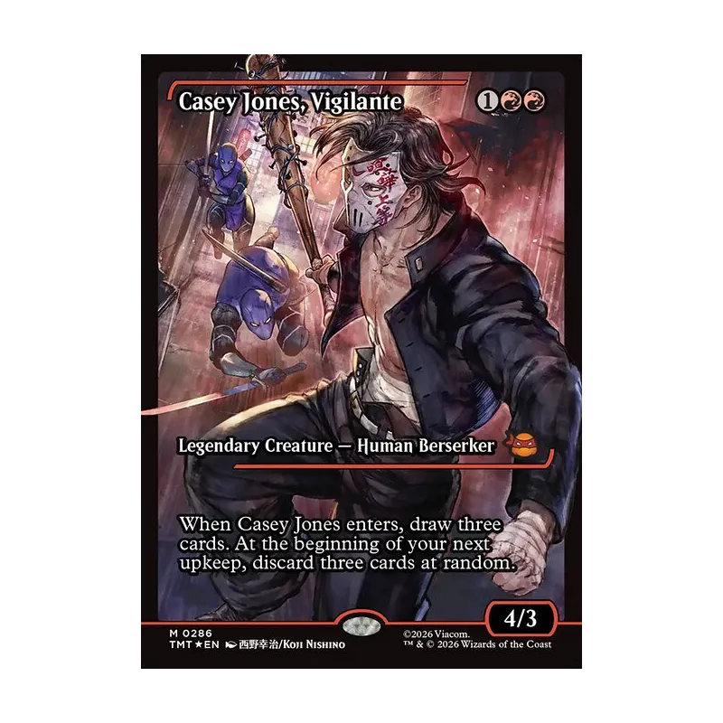 Casey Jones, Vigilante (0286) (Showcase) - Teenage Mutant Ninja Turtles (Foil Near Mint)