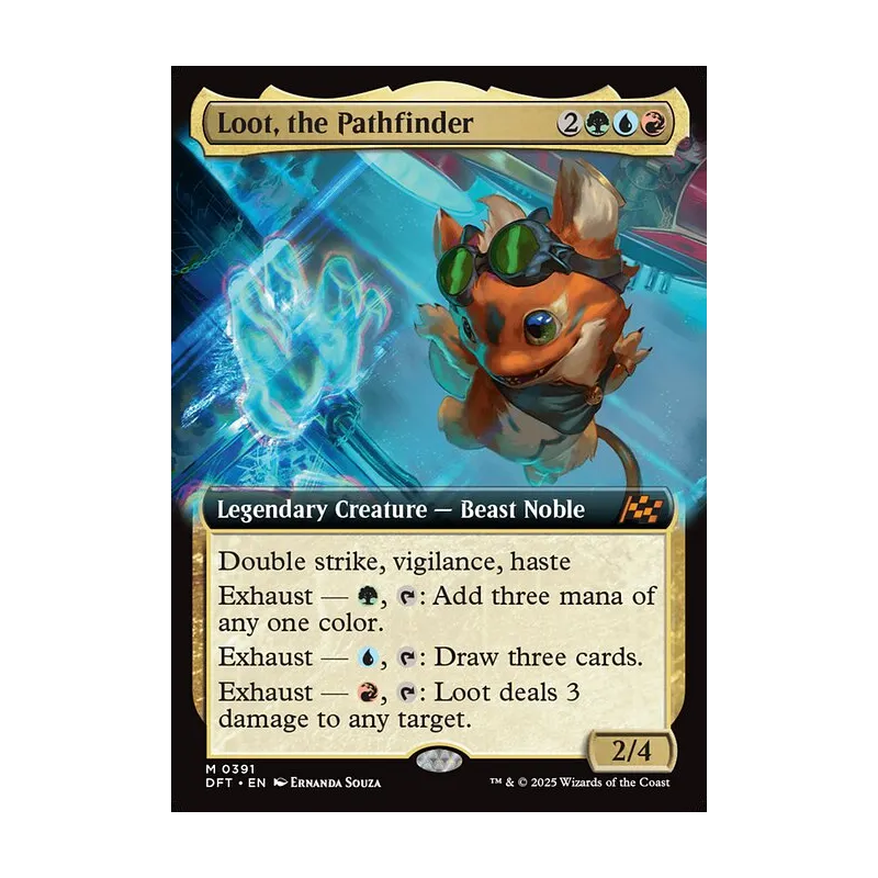 Loot, the Pathfinder (Extended Art) - Aetherdrift (Near Mint)