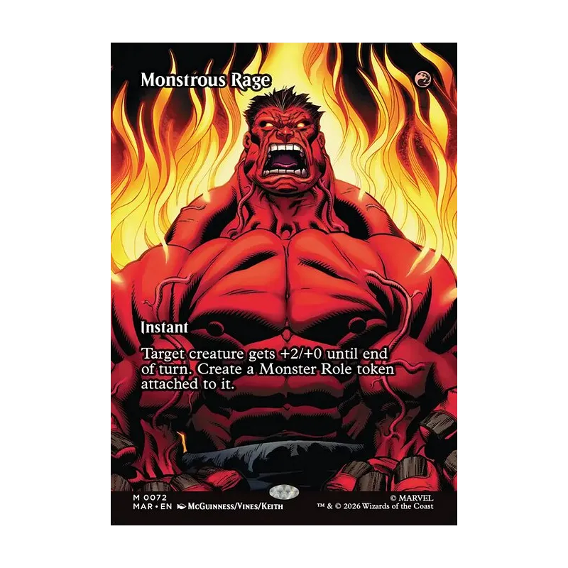 Monstrous Rage (Borderless) - Marvel Universe (Near Mint)