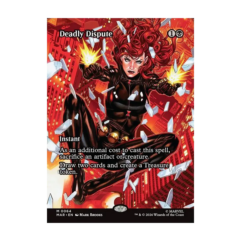 mtg cards like deadly dispute Magic The Gathering - Adventures in the Forgotten Realms Draw two cards and create a Treasure token. I really like this card.