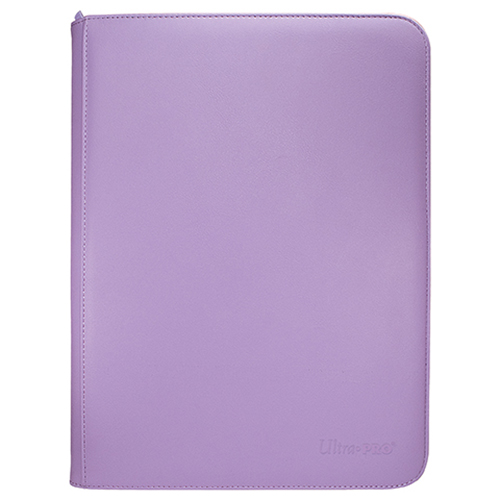Vivid 9-Pocket Zippered Pro-Binder: Purple