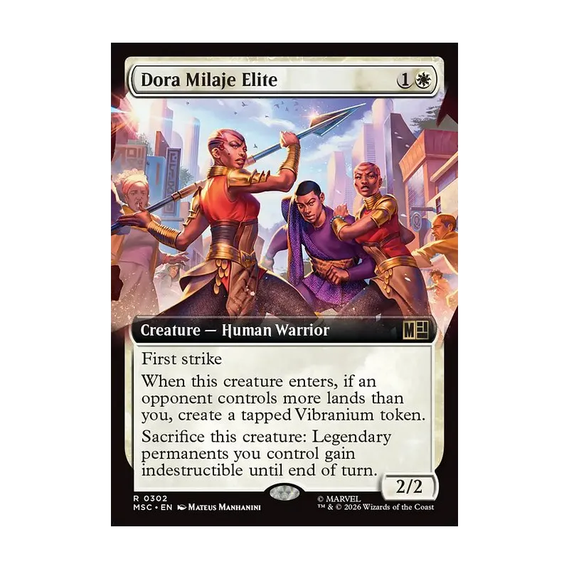 Dora Milaje Elite (Extended Art) - Marvel Super Heroes Commander (Near Mint)