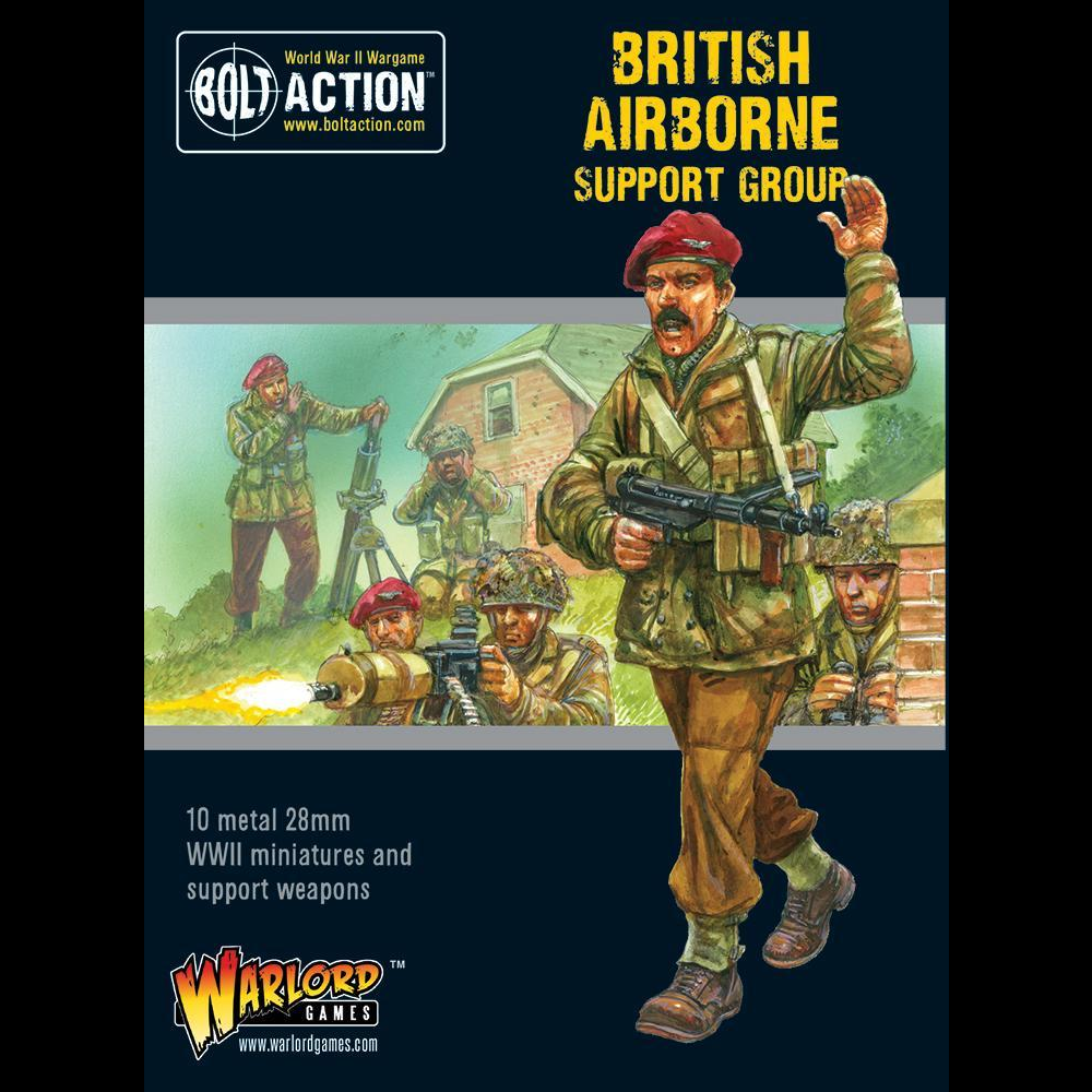 Bolt Action: British Airborne Support Group (HQ, Mortar & MMG)