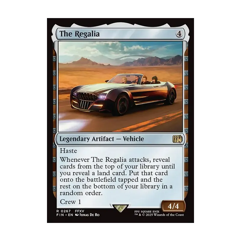 final fantasy mtg regalia The - 267 Put that card onto the battlefield tapped and the rest on the bottom of your library in a random order MTG: Magic The Gathering/FINAL FANTASY]【JP】The