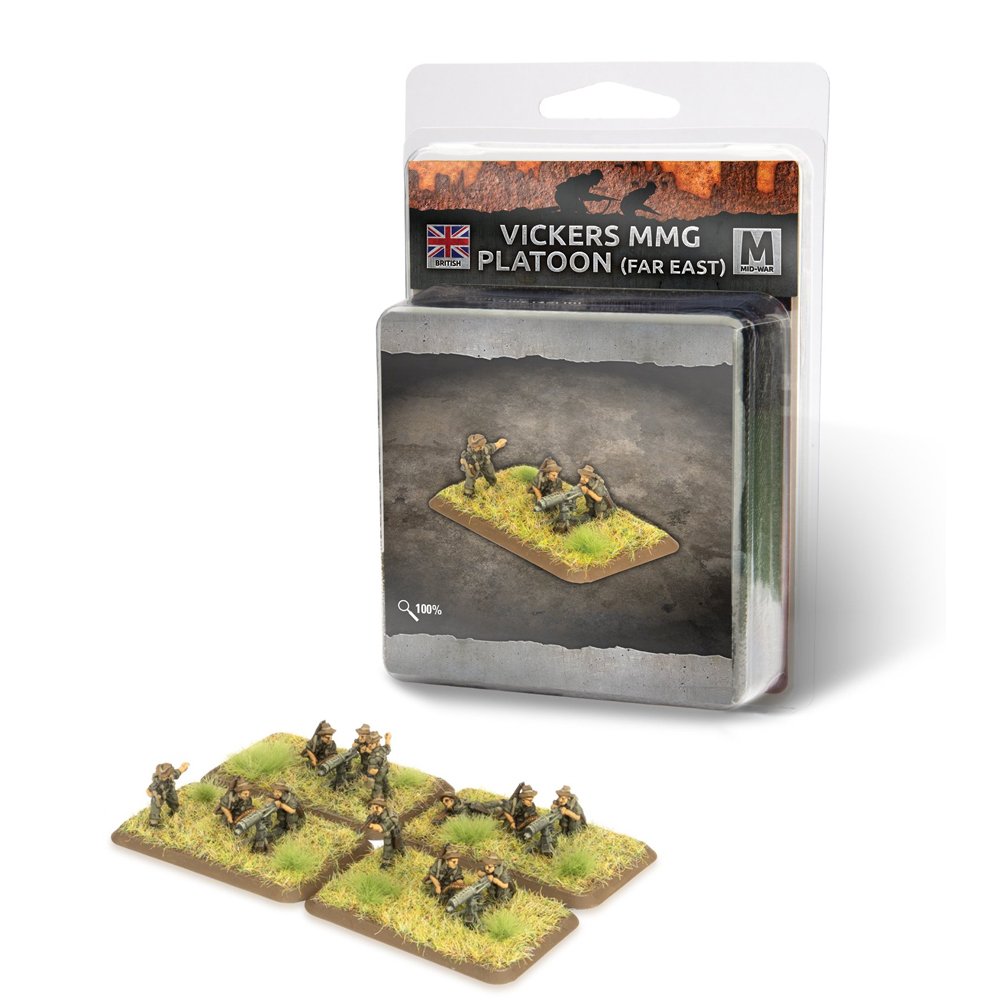 Flames of War WW2: British - Vickers MMG Platoon (Far East)