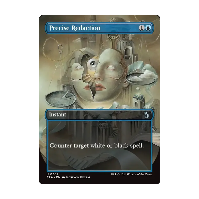 Precise Redaction (Borderless) - Reality Fracture (Near Mint)