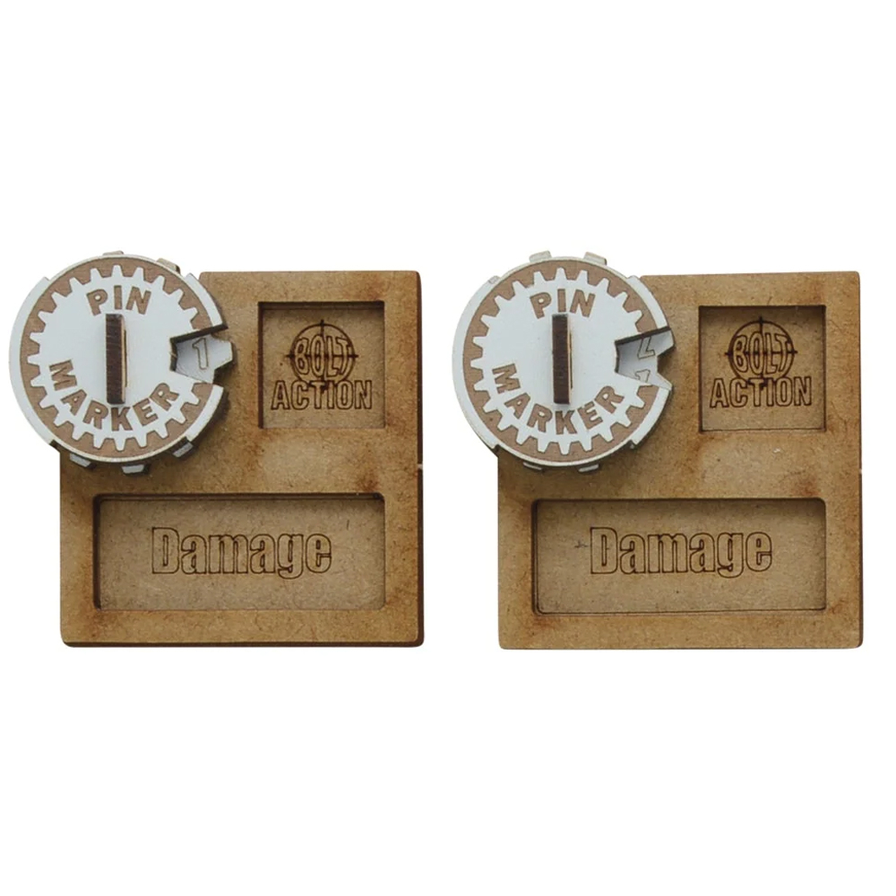 Bolt Action: MDF Vehicle Pin Markers