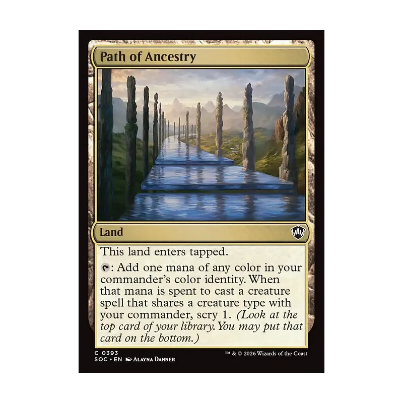 Path of Ancestry - Secrets of Strixhaven Commander (Near Mint)