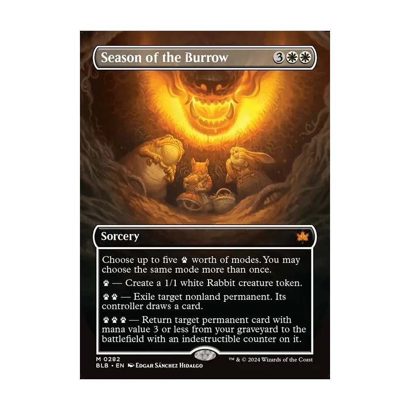 Season of the Burrow (Borderless) - Bloomburrow (Near Mint)