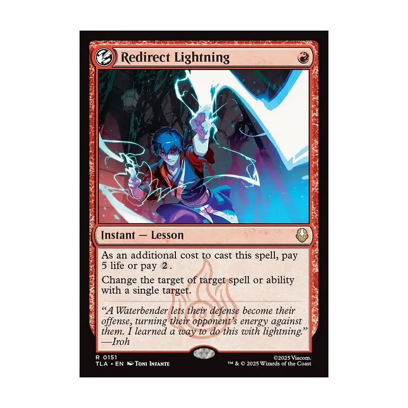 Redirect Lightning - Avatar: The Last Airbender (Foil Near Mint)