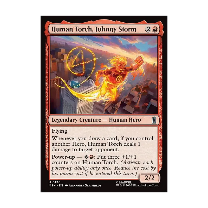 Human Torch, Johnny Storm | Marvel Super Heroes MTG