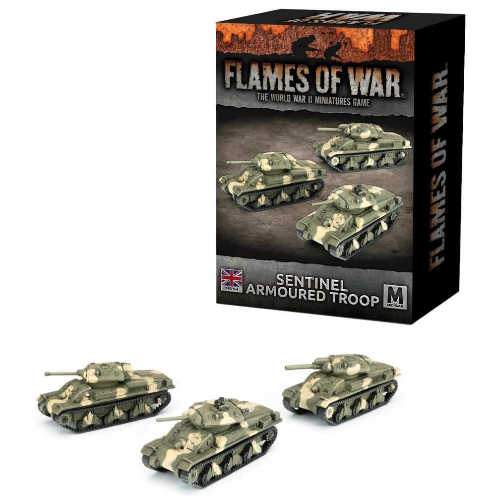 Flames of War WW2: British - Sentinel Armoured Troop