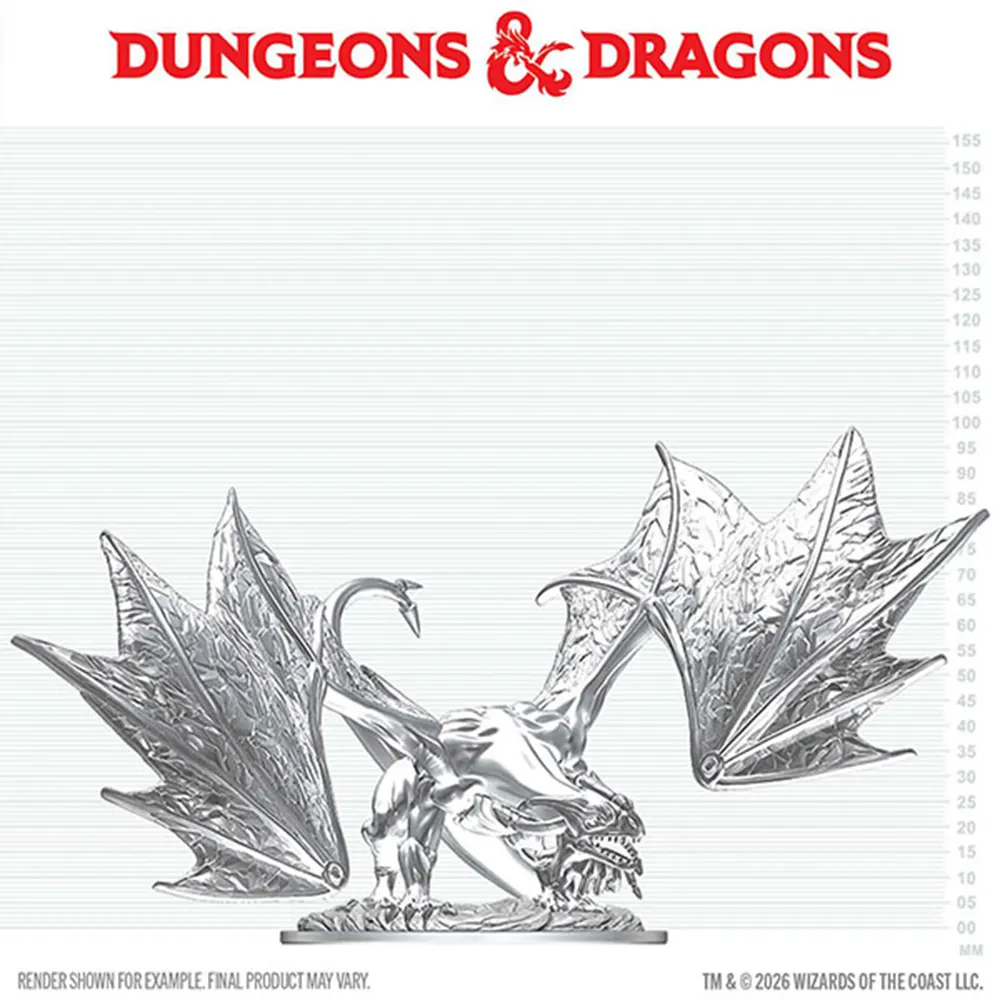 D&D Nolzur's Marvelous Unpainted Minis: W30 Young Sapphire Dragon (Preorder)