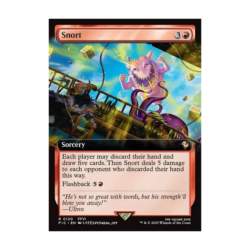 Snort (Extended Art) - Final Fantasy Commander (Near Mint)